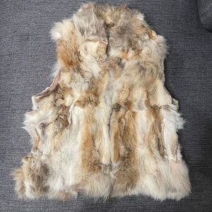 Adrienne Landau fox fur vest